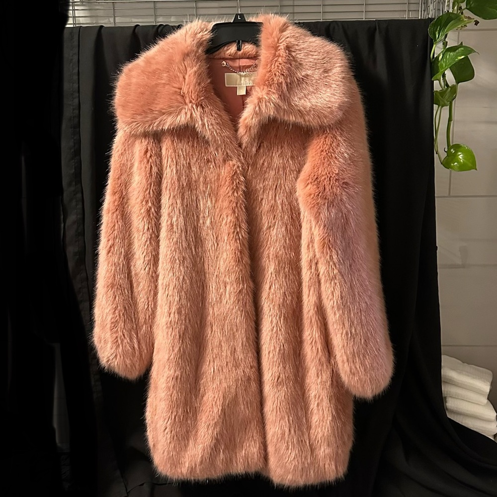 MICHAEL Michael Kors Dusty Rose Teddy Jacket
